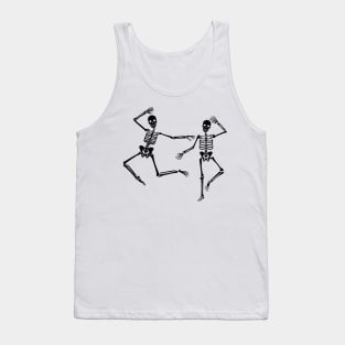 Halloween Dancing Skeletons Tank Top